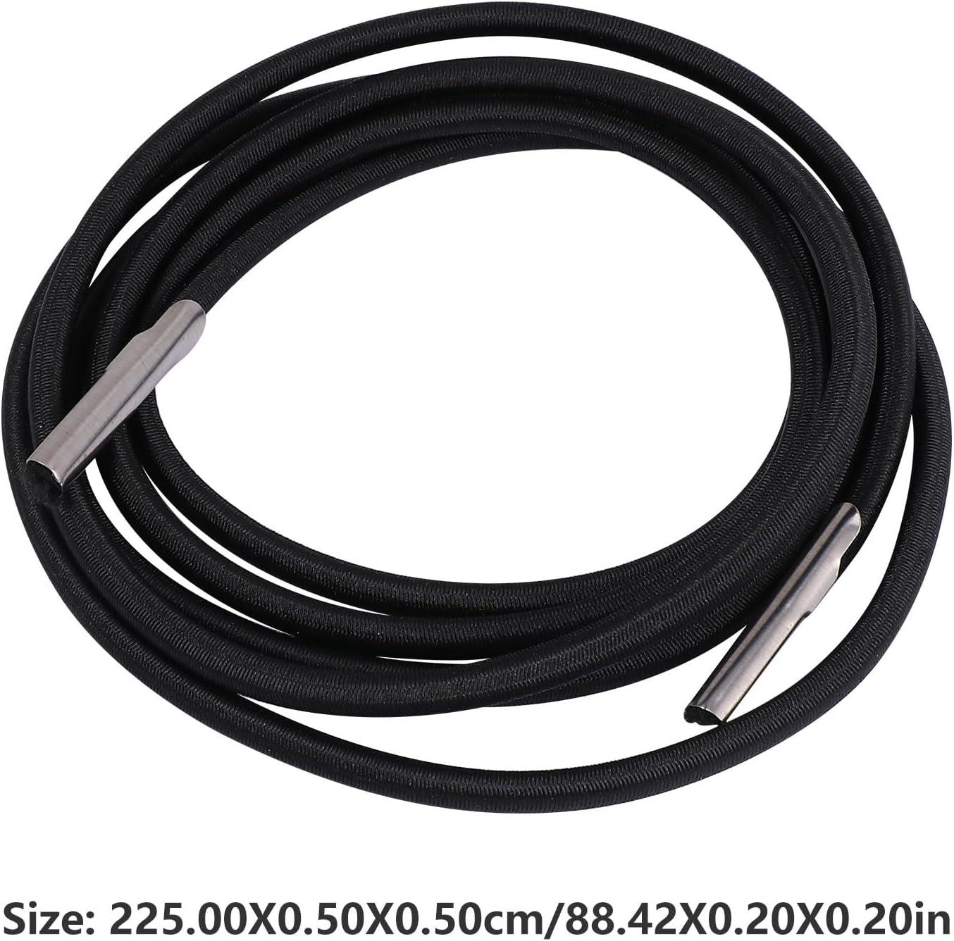image:imageBaluue Lot de 4 Cordons de Remplacement lastiques pour Fauteuil Inclinable Cordes de Fixation Robustes 225 M et 15 M Accessoires Pratiques pour Chaise Longue Pliable Usage Camping