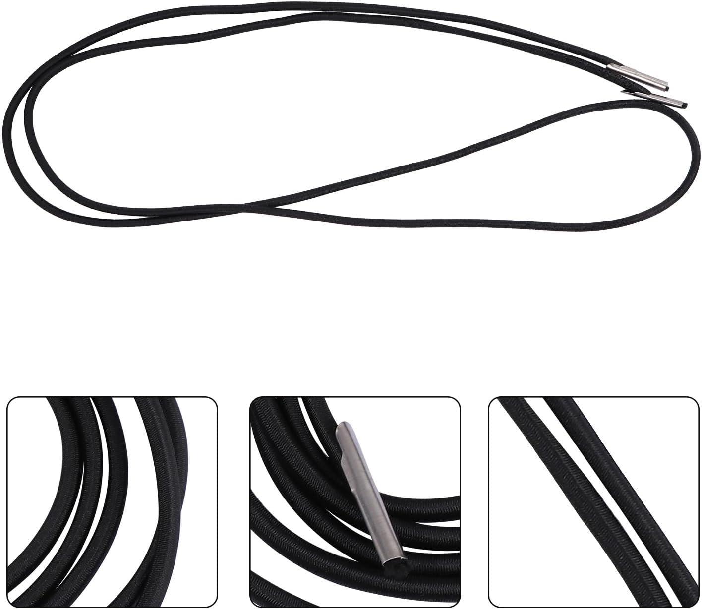 image:imageBaluue Lot de 4 Cordons de Remplacement lastiques pour Fauteuil Inclinable Cordes de Fixation Robustes 225 M et 15 M Accessoires Pratiques pour Chaise Longue Pliable Usage Camping