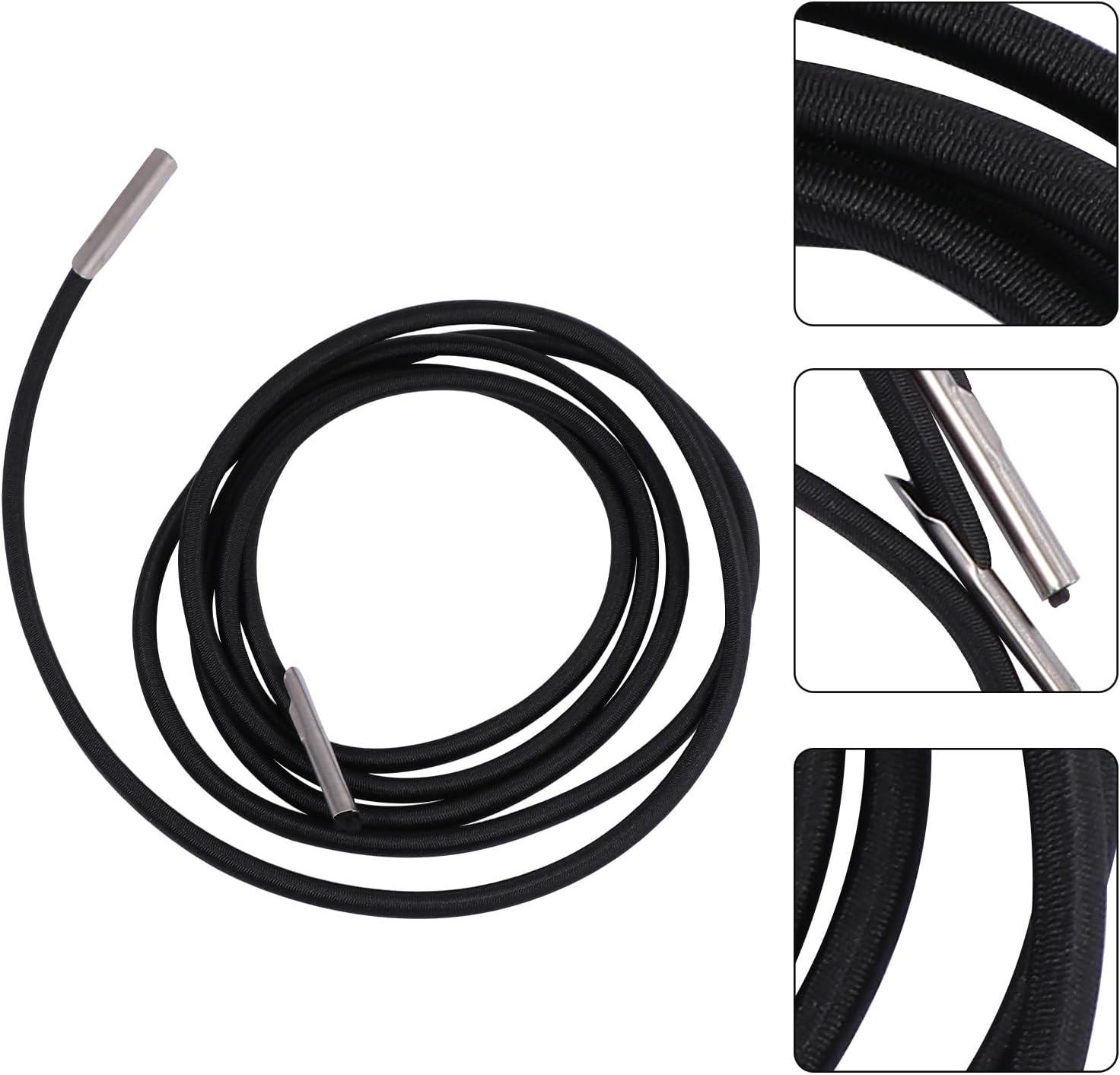 image:imageBaluue Lot de 4 Cordons de Remplacement lastiques pour Fauteuil Inclinable Cordes de Fixation Robustes 225 M et 15 M Accessoires Pratiques pour Chaise Longue Pliable Usage Camping