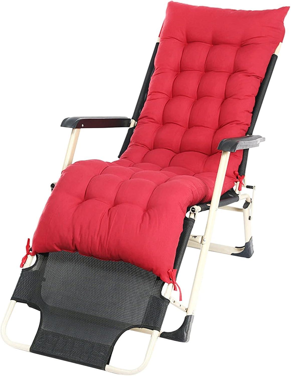 image:imageCoussin inclinable dextrieur 160 x 50 cm avec corde nouer Coussin rouge pour chaise longue dextrieur Coussin pliable pour chaise longue