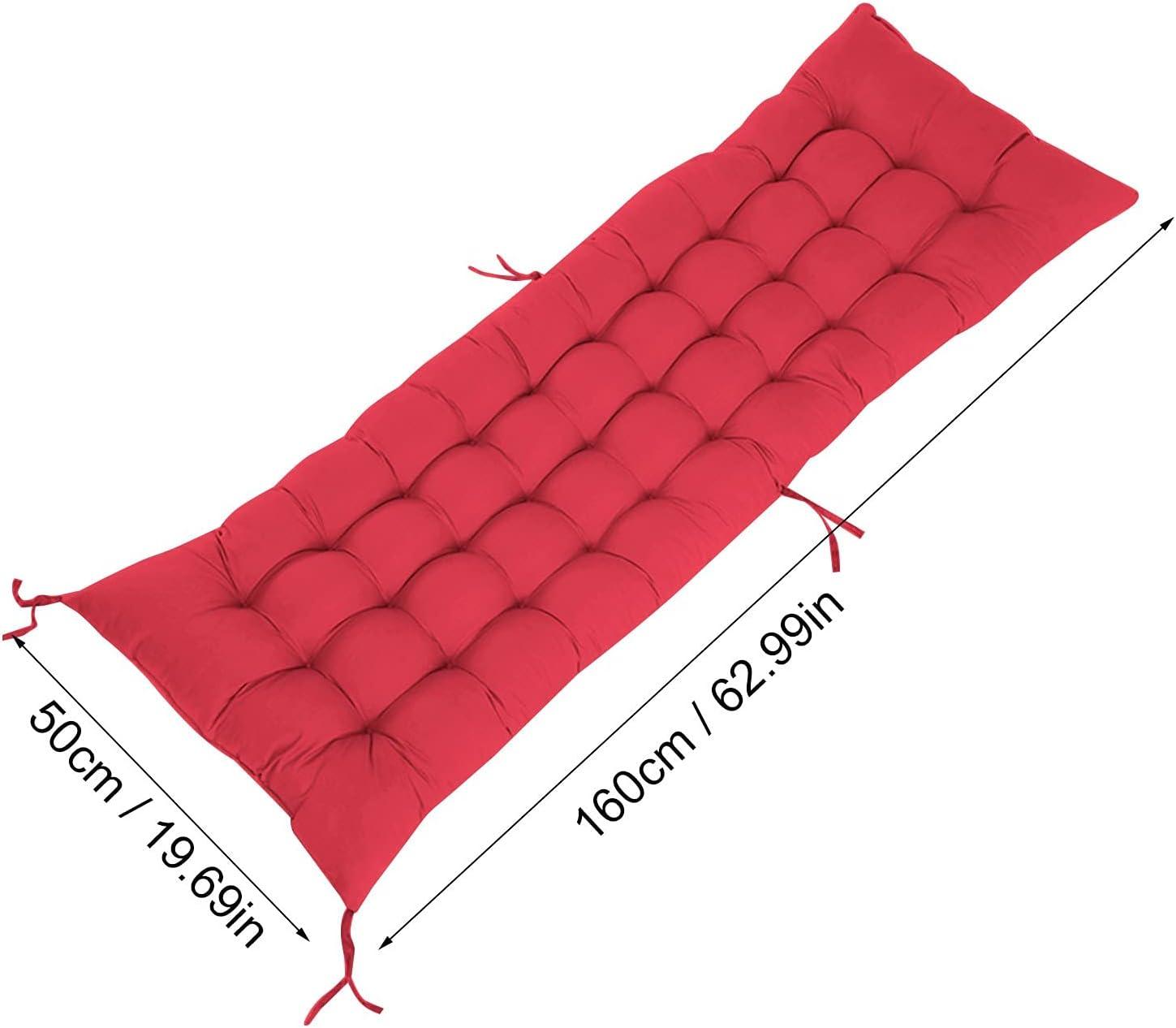 image:imageCoussin inclinable dextrieur 160 x 50 cm avec corde nouer Coussin rouge pour chaise longue dextrieur Coussin pliable pour chaise longue