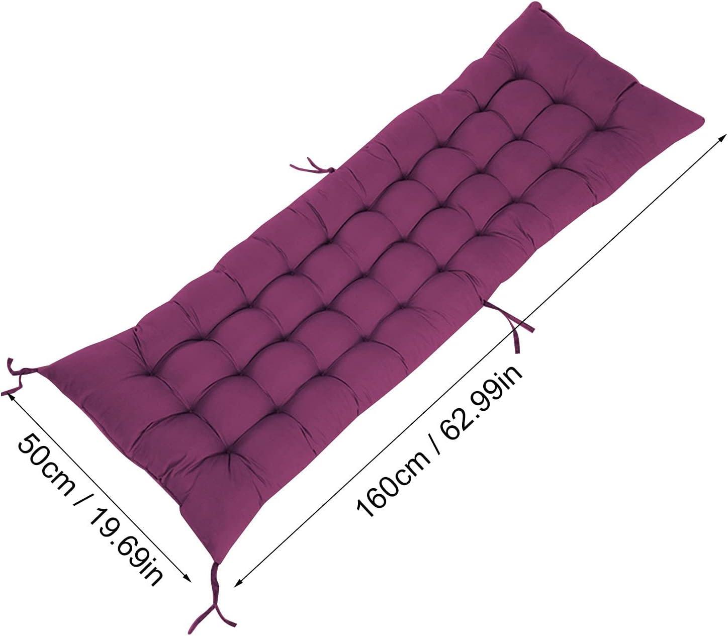 image:imageCoussin inclinable dextrieur 160 x 50 cm avec corde de serrage Coussin de chaise longue pliable Bleu clair