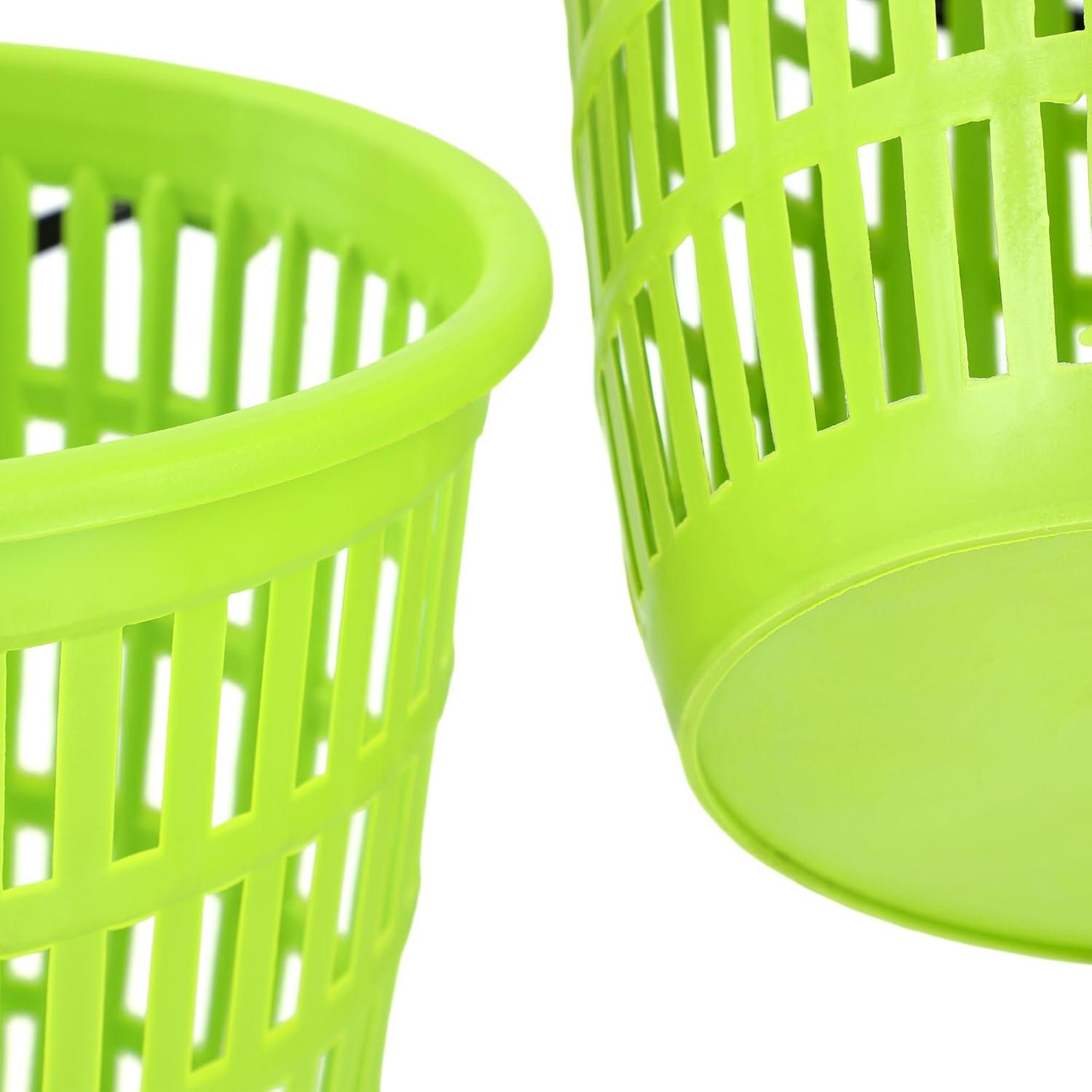 image:imageKADAX Rcipient rond avec anse Panier linge robuste 12 l En plastique Avec motif perfor 12 l Vert12 L Vert