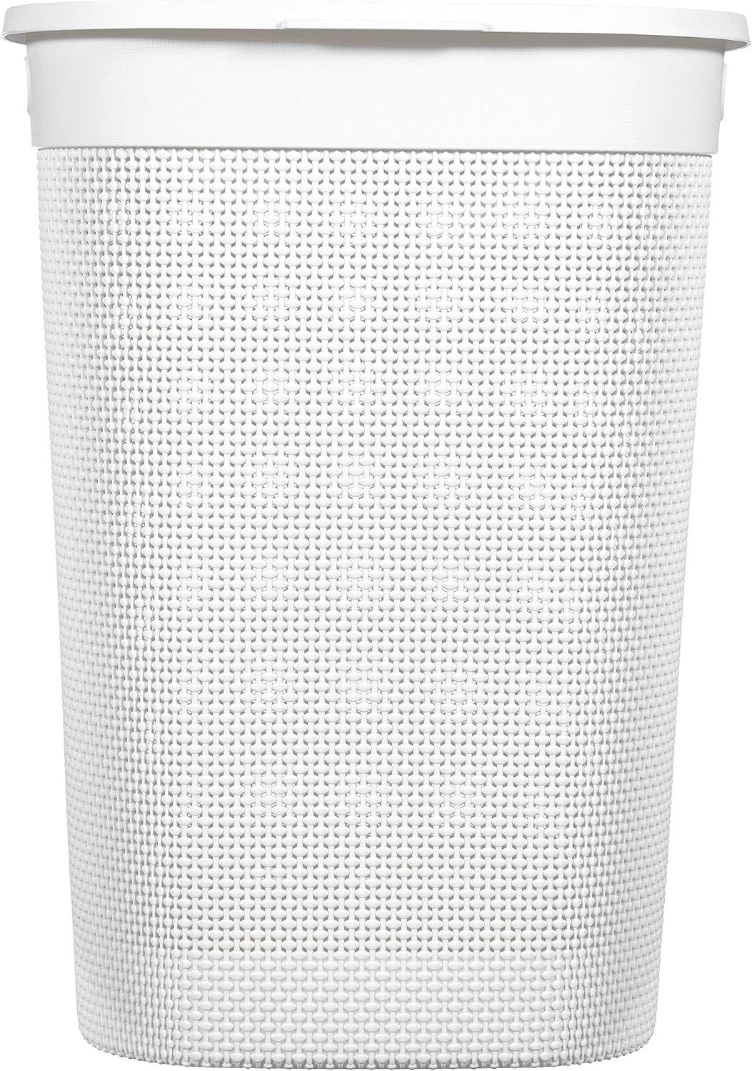 image:imageKeter Curver Panier linge de salle de bain blanc capacit de 55 litres 70 recycl 45 x 35 x 61 H