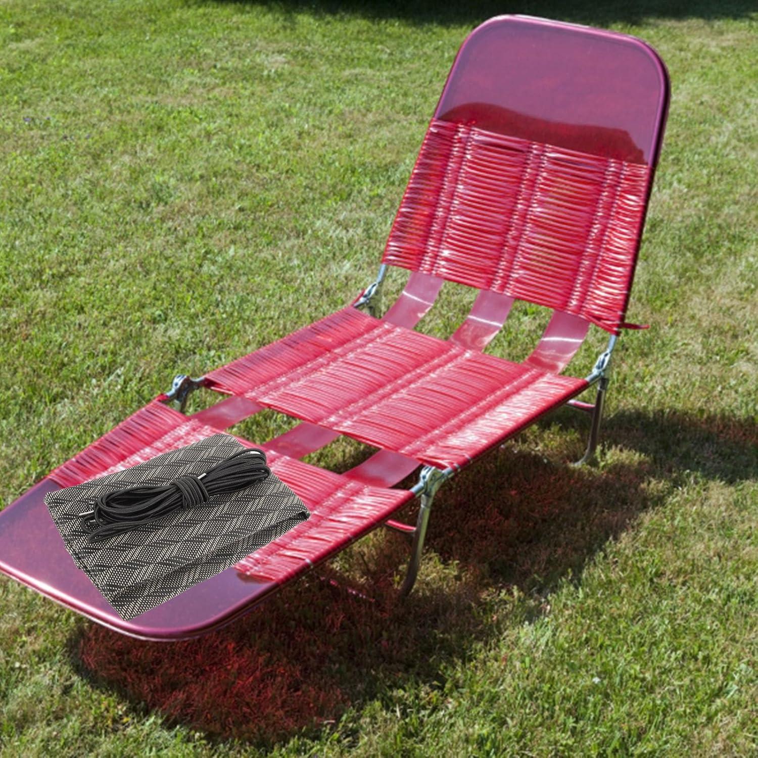 image:imageTissu Respirant de Remplacement 43X63 pour Chaise Longue Pliable Corde Accessoire pour Fauteuil de Jardin Camping Balcon