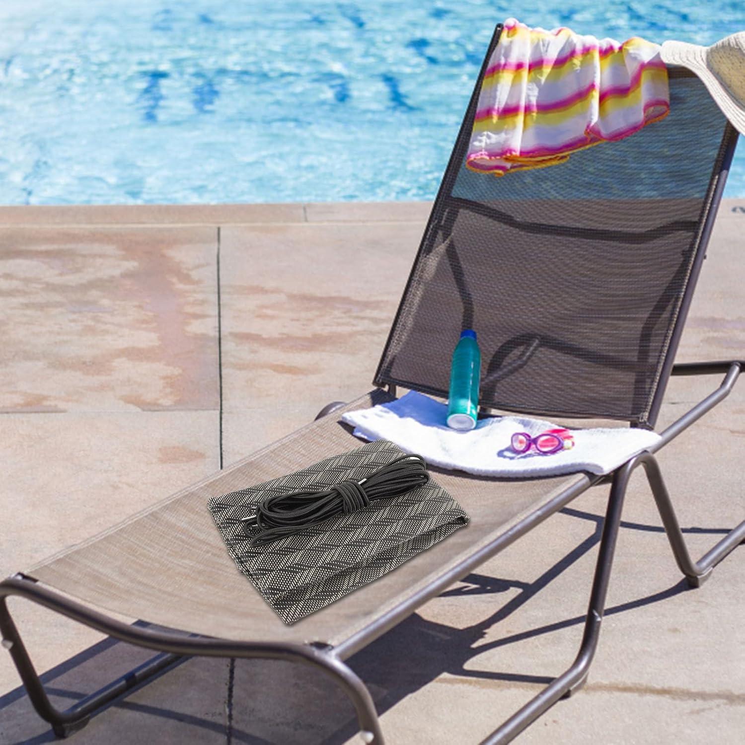 image:imageTissu Respirant de Remplacement 43X63 pour Chaise Longue Pliable Corde Accessoire pour Fauteuil de Jardin Camping Balcon