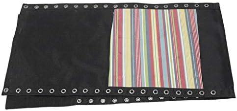 image:imagejojomis Tissu pour chaise longue chaise de plage pliable avec lacets de rechange gris 4 cordes