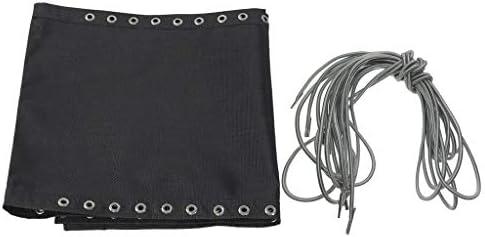 image:imagejojomis Tissu pour chaise longue chaise de plage pliable avec lacets de rechange gris 4 cordes