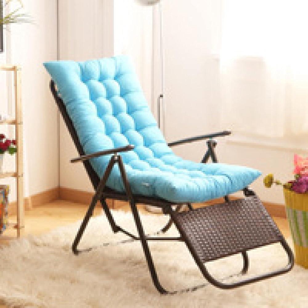 image:imageCoussin de chaise berante pliable Coussin de chaise longue de relaxation Coussin Chaise Lounge solaire antidrapant Coussin de chaise portable avec corde fixerouge48x155x8cm 19x61x3 poucesBleu