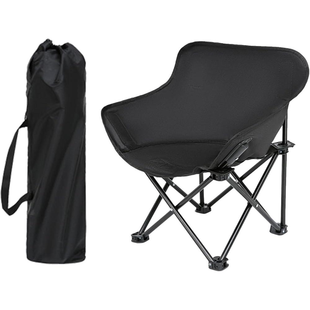 image:imageTabouret pliable portable pour enfants Sige pliable de camping tabouret de pche pliable portable sige pliable pour intrieur et extrieur pour la pcheNoir