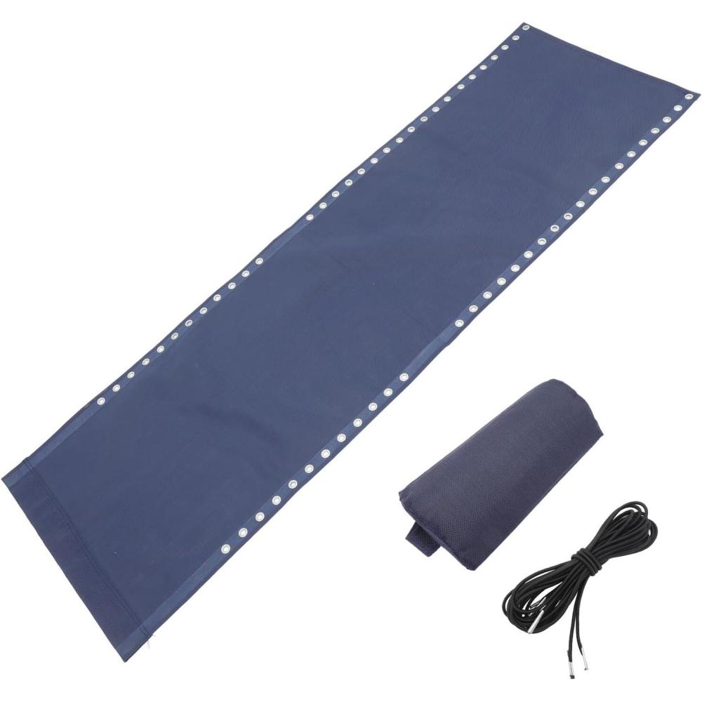 image:imagejojofuny Housse de Chaise Extrieure Pliable Tissu de Remplacement 49 Cm Bleu Marine pour Balcon Jardin Plage Coussin et Corde Accessoire Solide et Portable