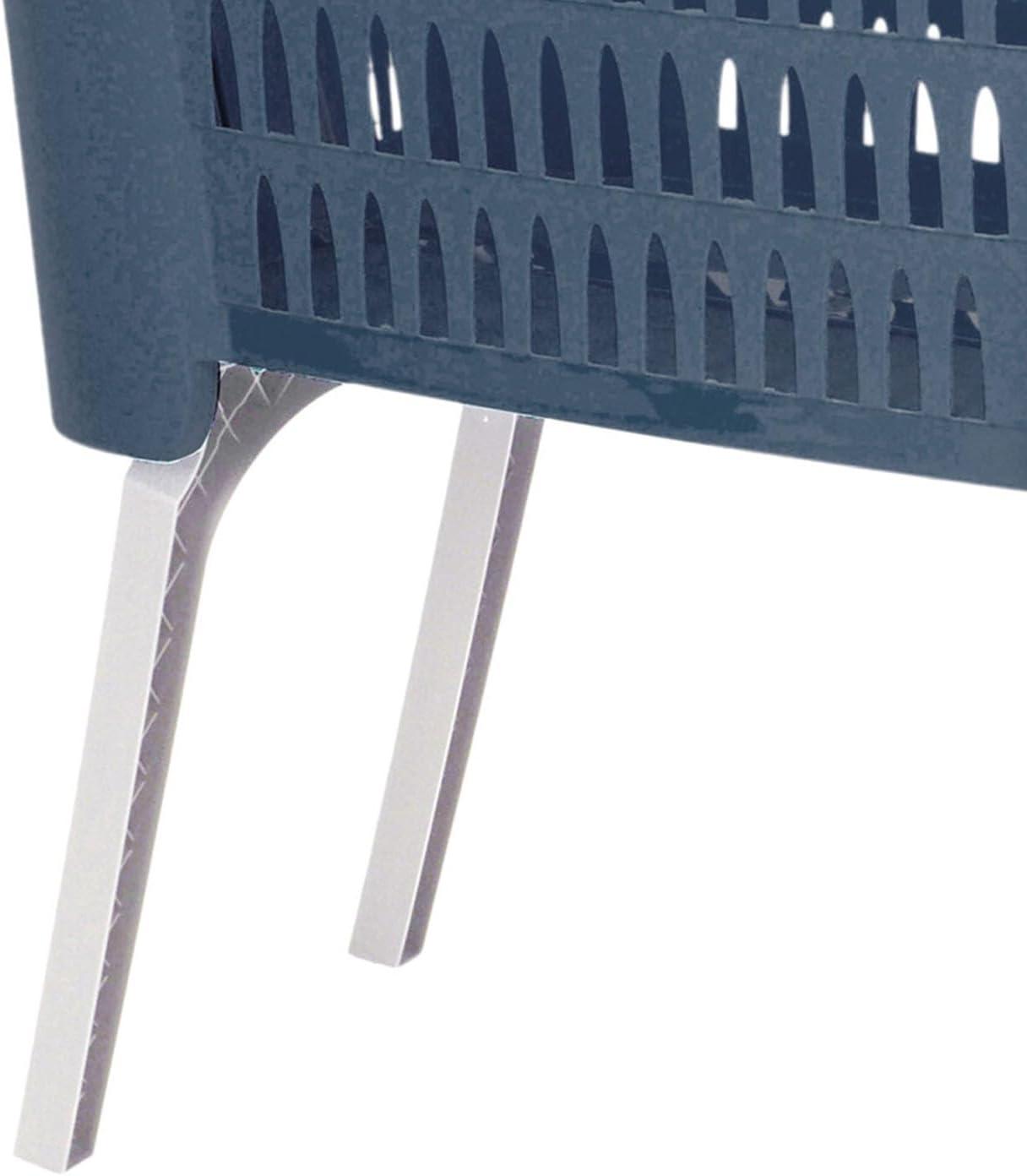 image:imagePanier linge Portable Pieds pliables Bleu 60 x 40 x 2858 cm l x L x H
