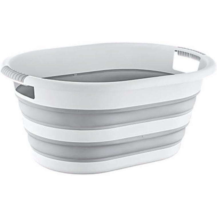image:imagePanier Linge Pliable 38 L GrisBlanc38 L