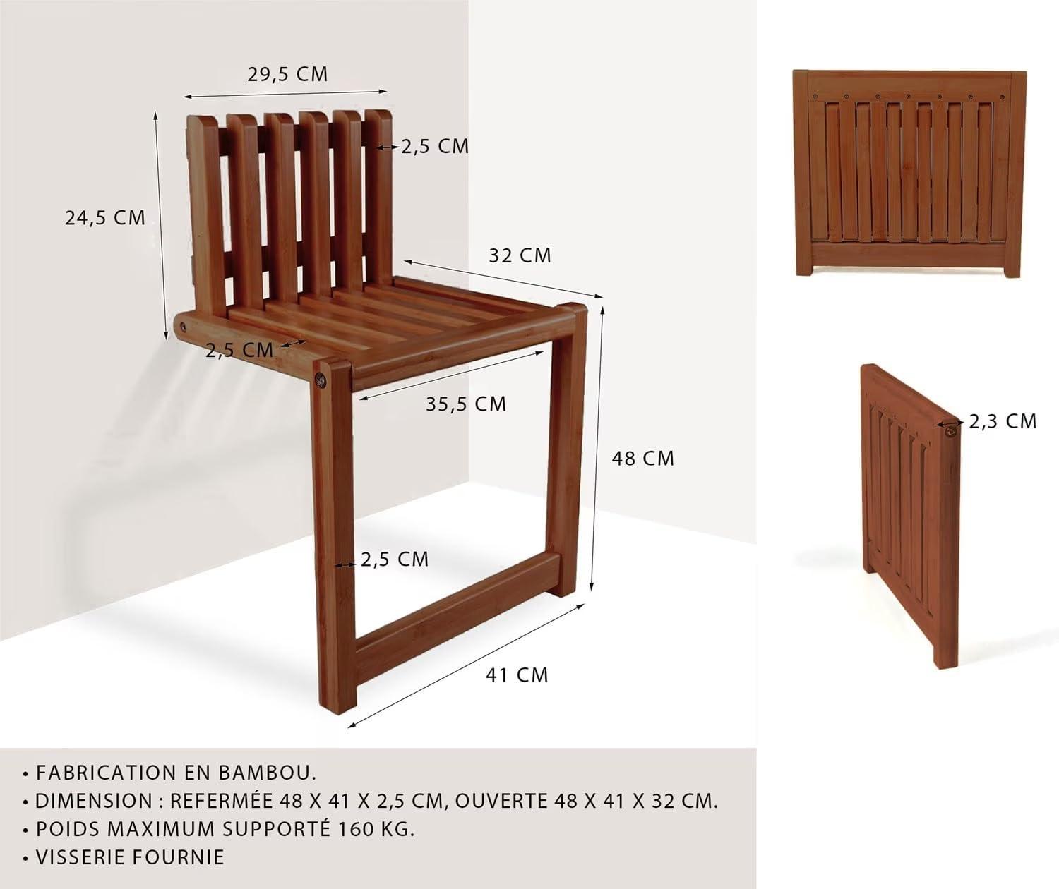 image:imageVIBELL Chaise Pliante Murale