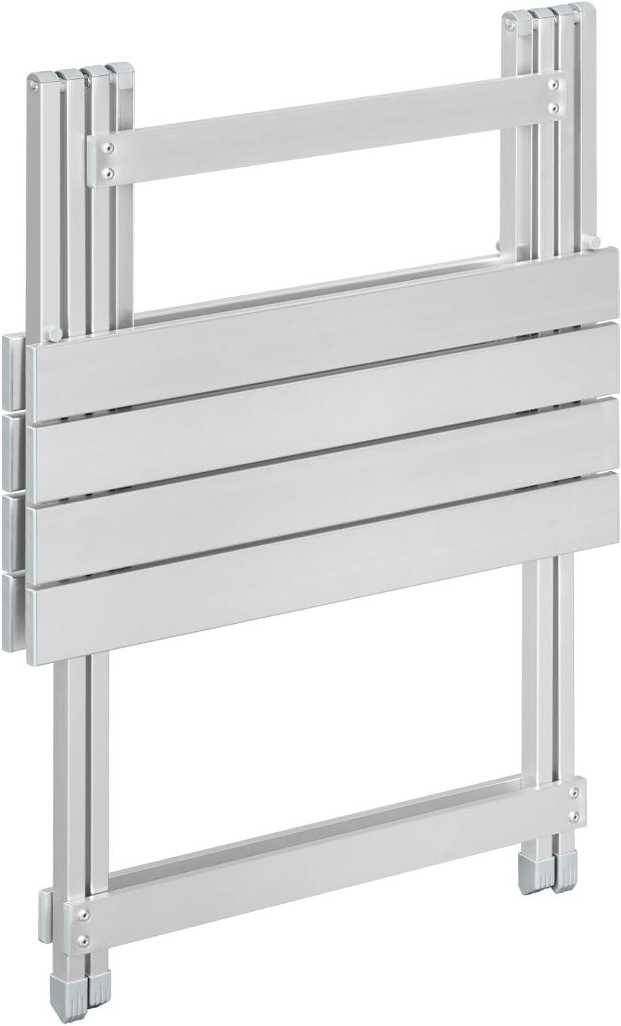 image:imageWOLTU Table de Camping en Aluminium Table dappoint Pliante Ultralgre Portable et Pliable 505x47x595cm ArgentArgent
