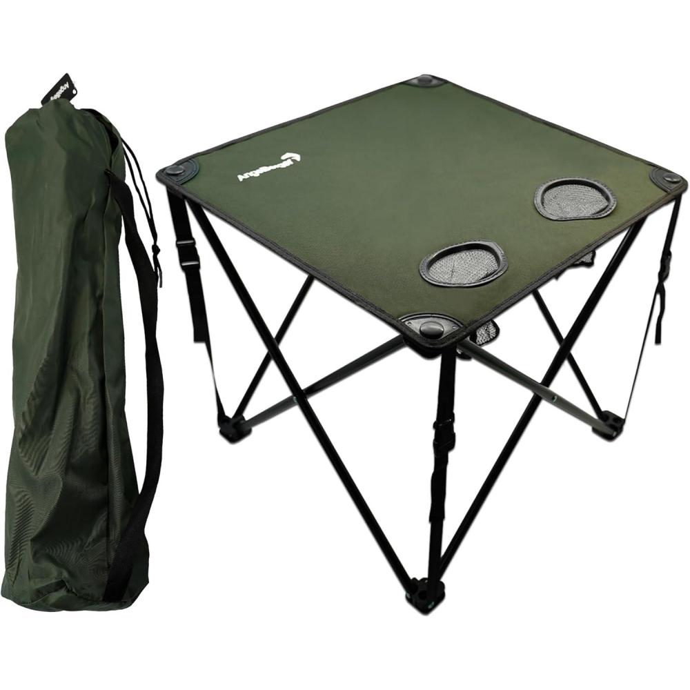image:imageAngelBerger Table de camping pliable avec 2 portegobelets table de pche table pliante