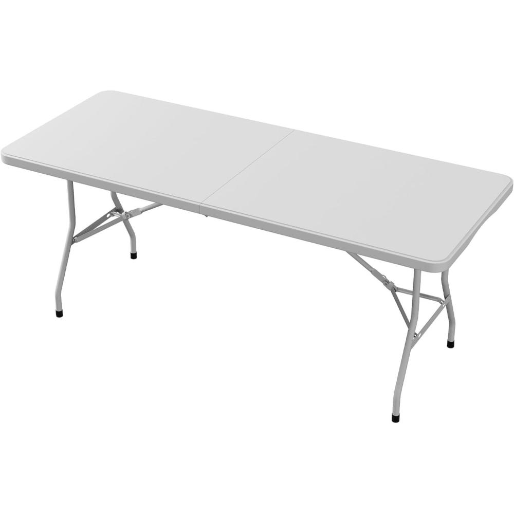image:imageYITAHOME Table Pliante de 18 m tanche Portable Extrieur pour PiqueNique Camping Barbecue avec poigne de Transport Trs rsistante 180 x 75 x 74 cm BlancBlanc