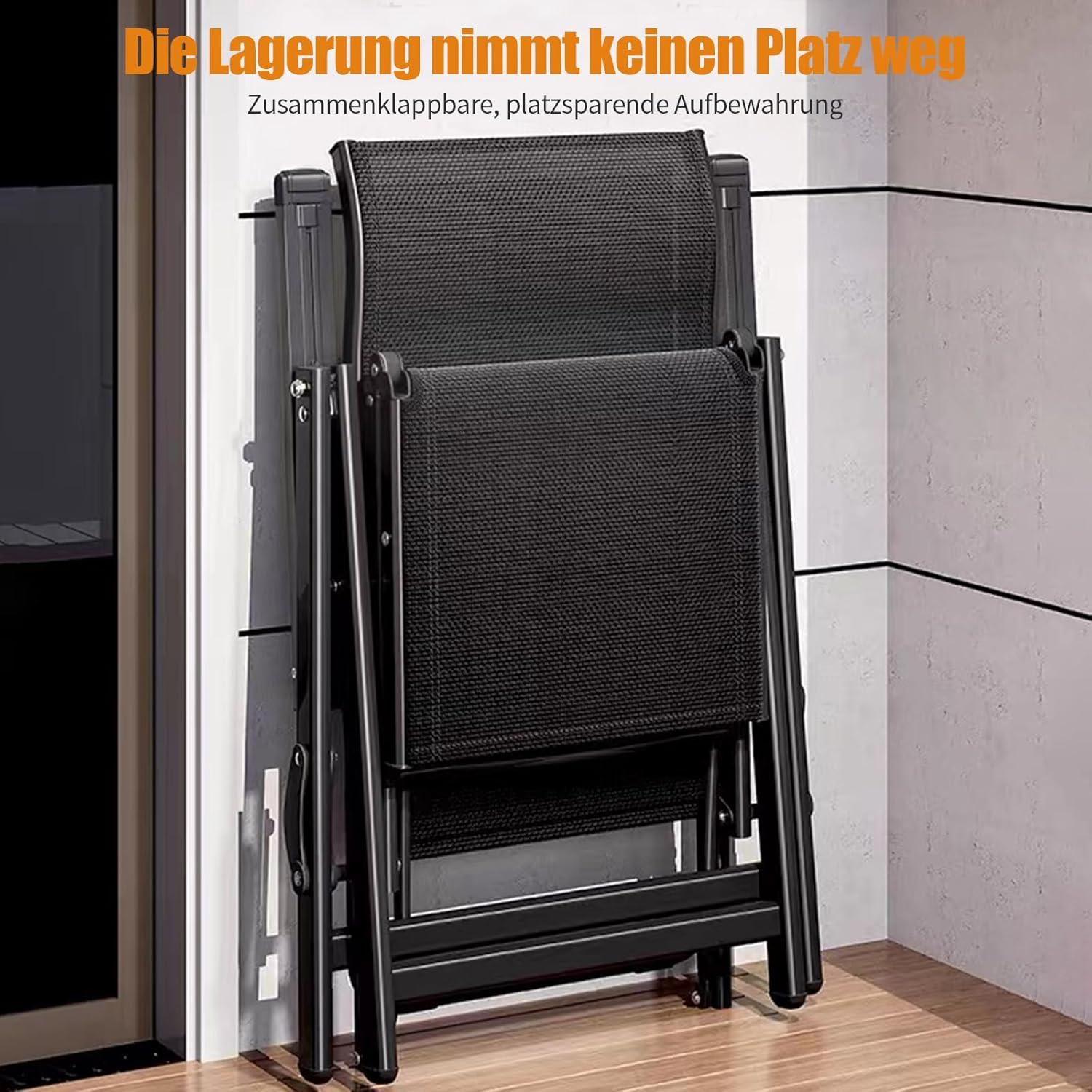 image:imageChaise longue pliable avec appuitte Dossier rglable de 0 170 Pour patio jardin plage piscine AYMDF6SD57