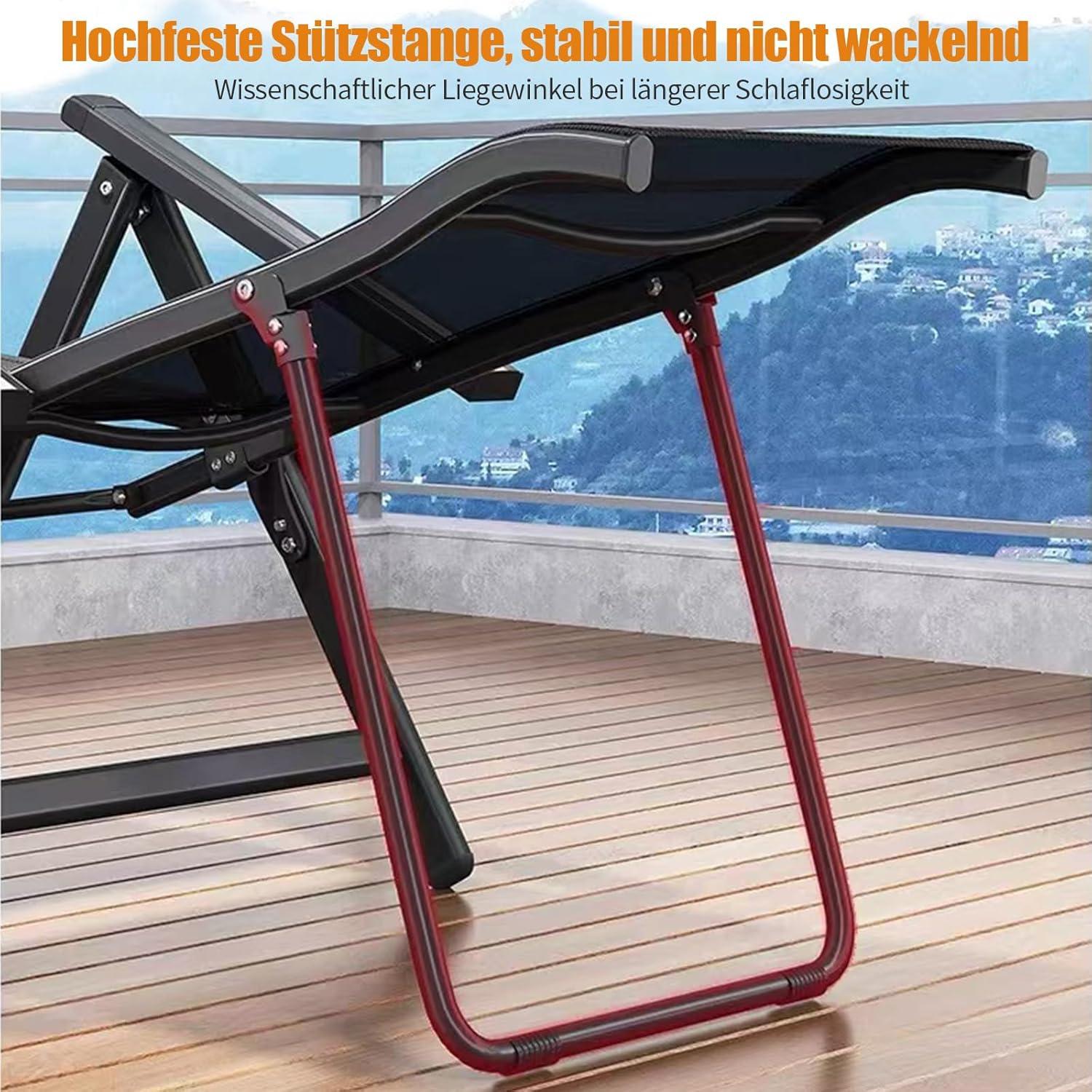 image:imageChaise longue pliable avec appuitte Dossier rglable de 0 170 Pour patio jardin plage piscine AYMDF6SD57